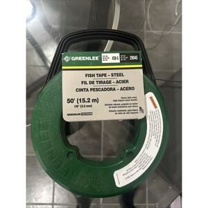 Greenlee Steel Fish Tape 438-5H 50 x 1/8 Inch